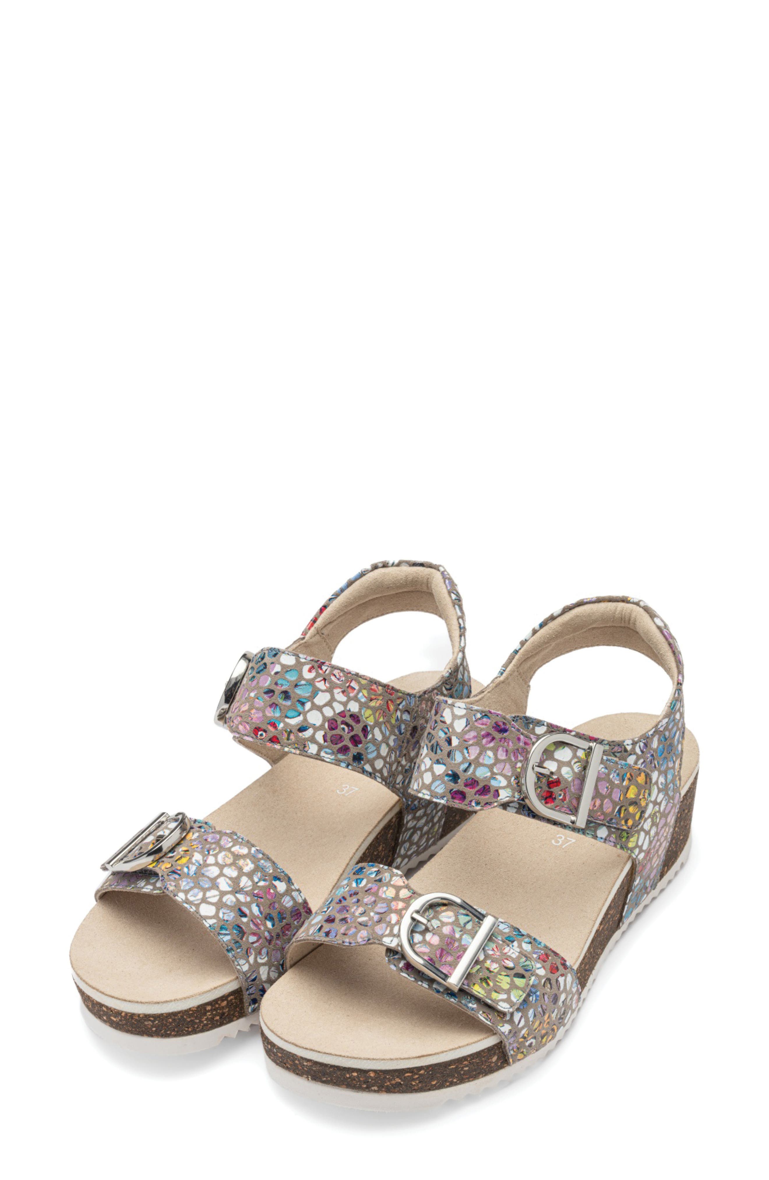 Nova Platform Wedge Sandal, Alternate, color, KONFETTIKID