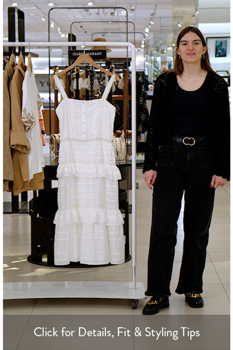 Daria Lace & Ruffle Sleeveless Midi Dress video