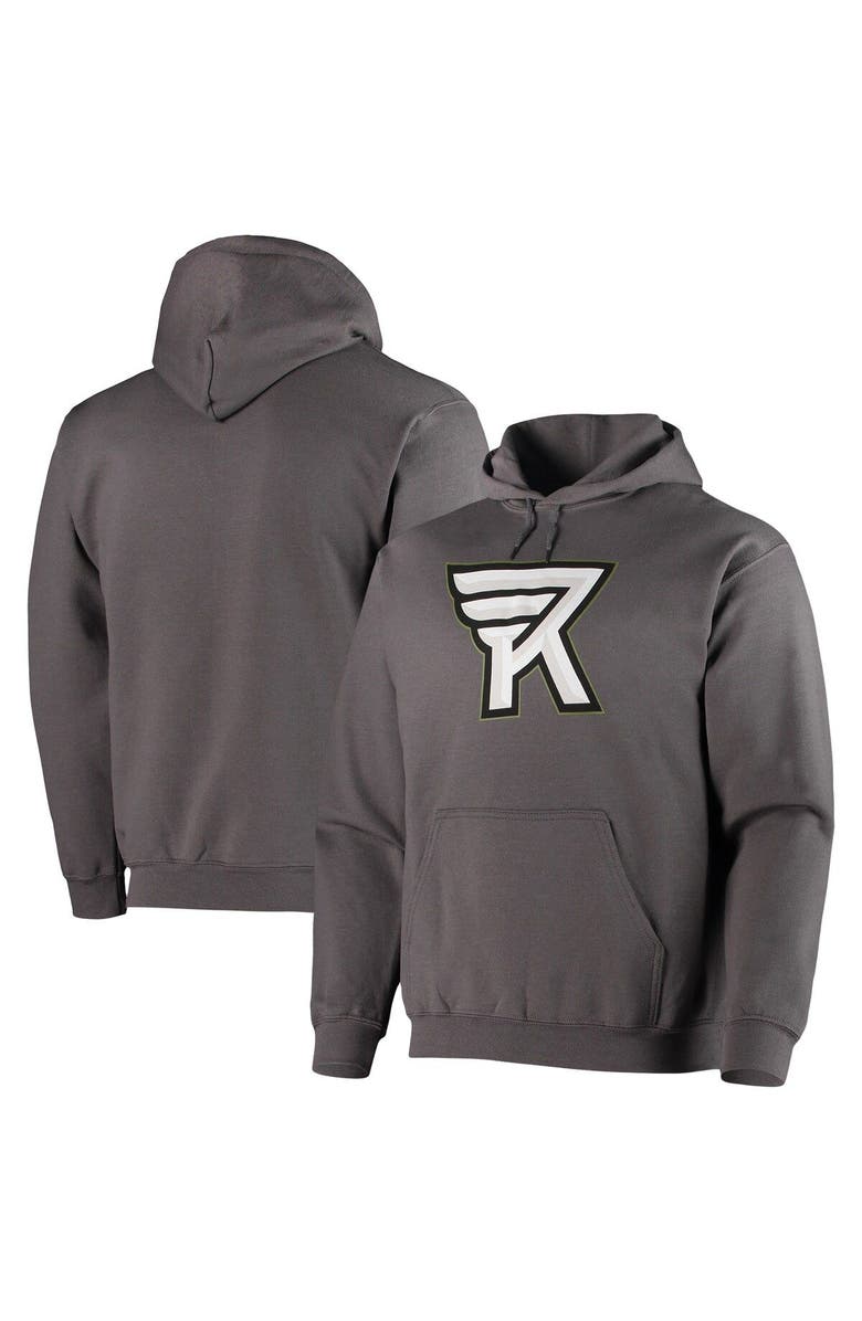 ADPRO Sports Men's Charcoal Rochester Knighthawks Solid Pullover Hoodie, Main, color, 