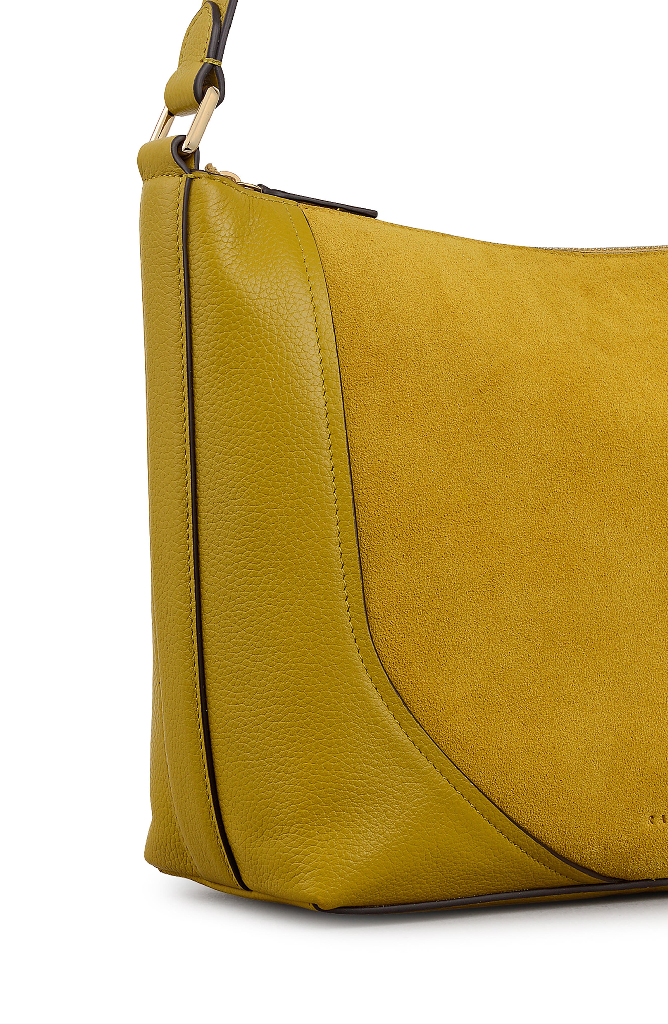 Radley Wood Park Suede Crossbody Bag, Alternate, color, Ochre