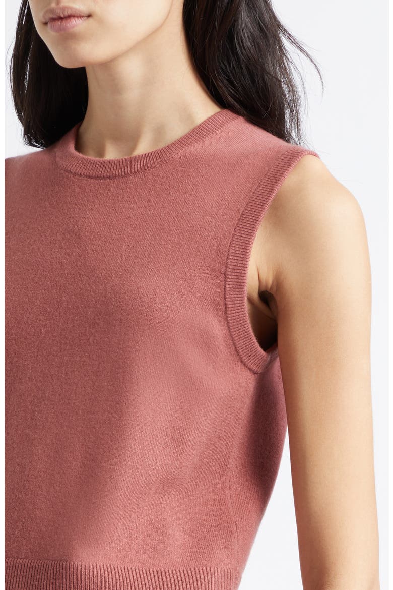 Wool Blend Crewneck Shell, Alternate, color, ROSE JAM