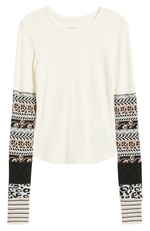 Free People All In Cuff Knit Top In White