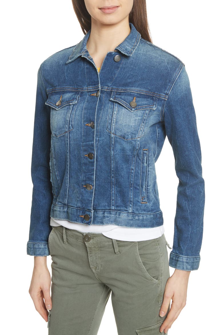 Le Vintage Denim Jacket, Alternate, color, WALTHAM WAY