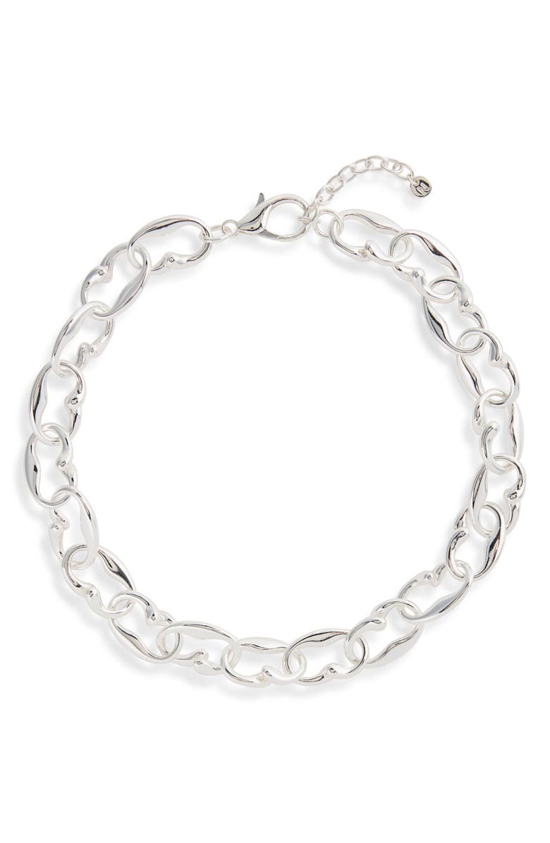 Nordstrom Teardrop Chain Necklace, Main, color, Silver