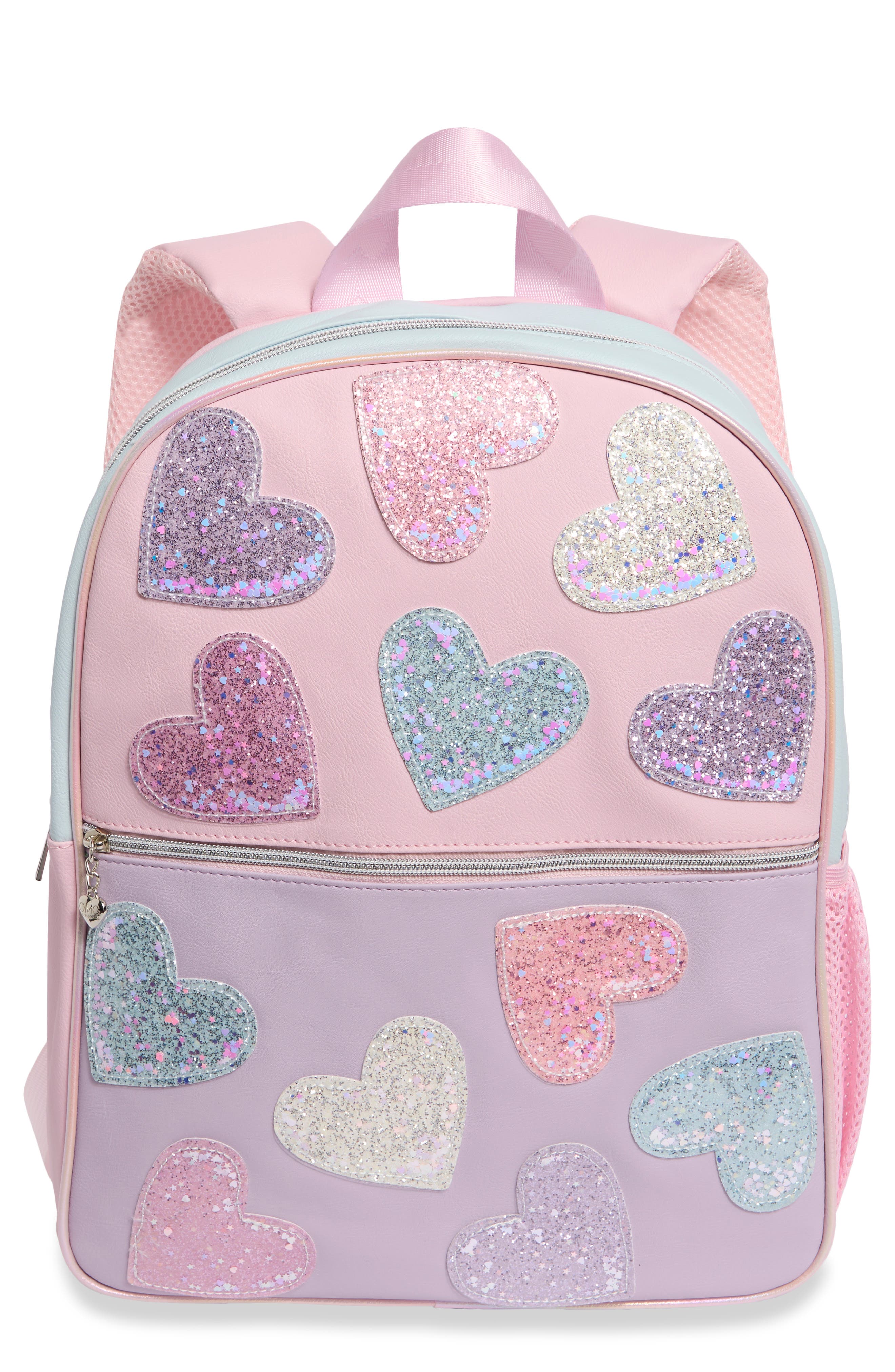 Glitter Heart Large Backpack
