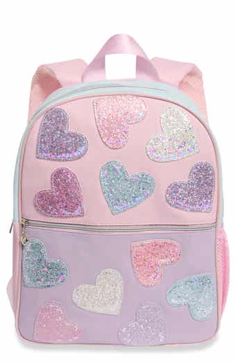 Glitter Heart Large Backpack