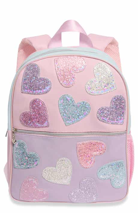 Glitter Heart Large Backpack
