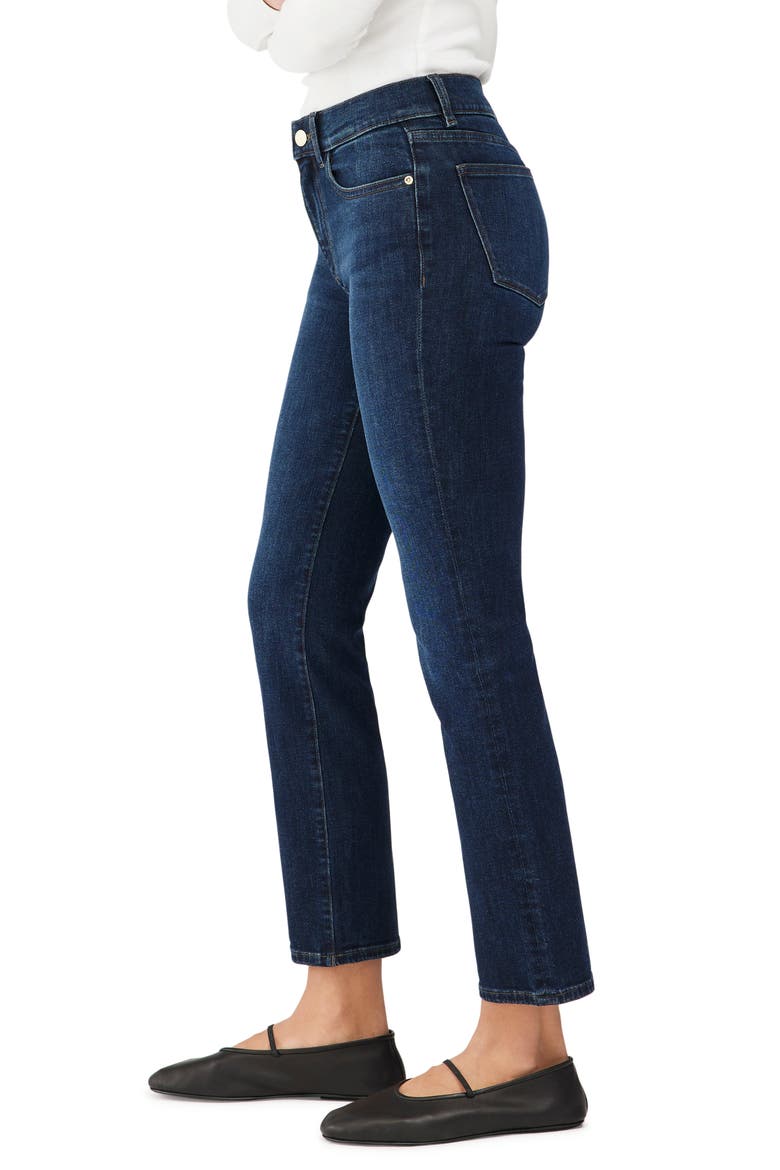 Mara Instasculpt Mid Rise Ankle Straight Leg Jeans, Alternate, color, INDIA INK