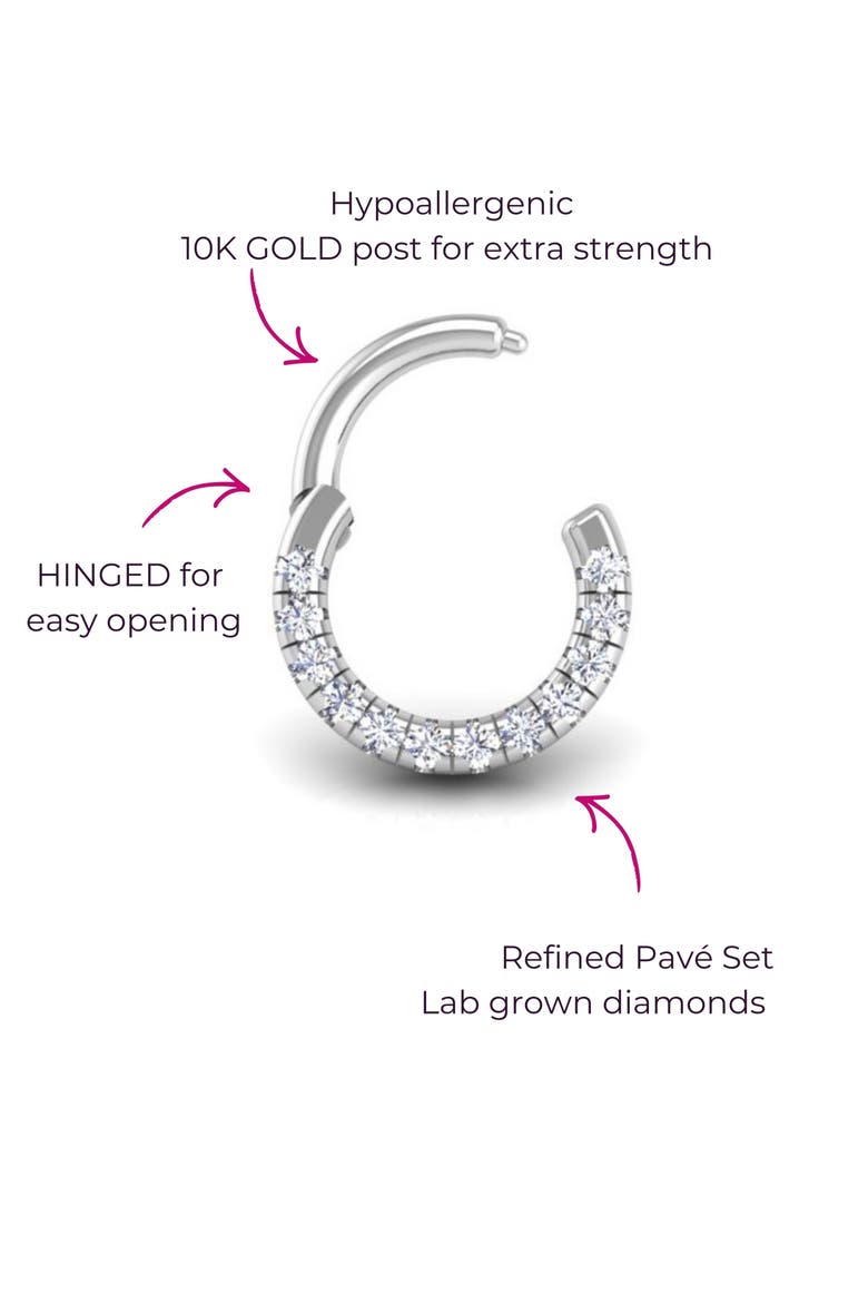 Pavé-All-Day Flat Hoop, Alternate, color, Yellow Gold