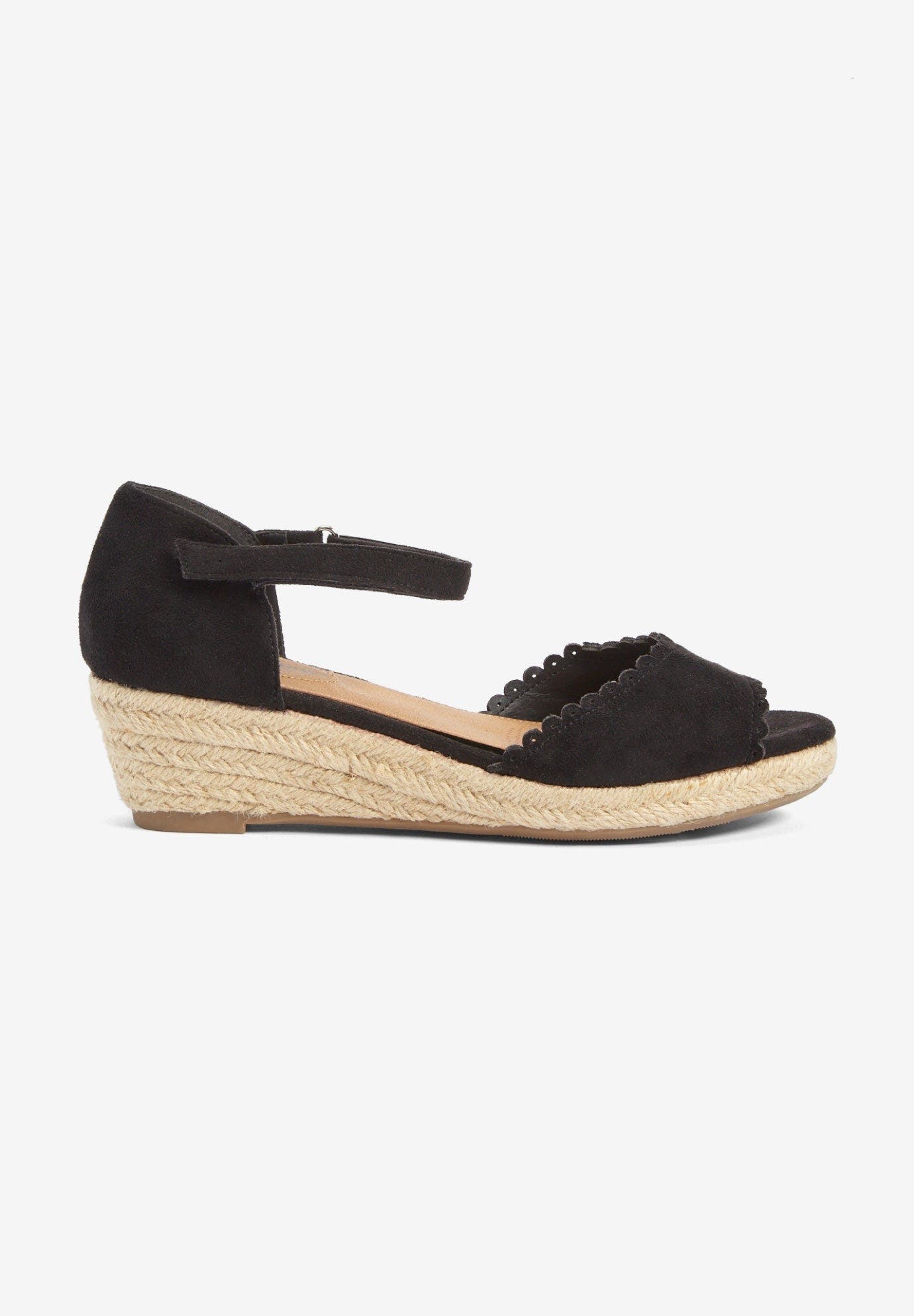 Comfortview The Charlie Espadrille, Alternate, color, Black