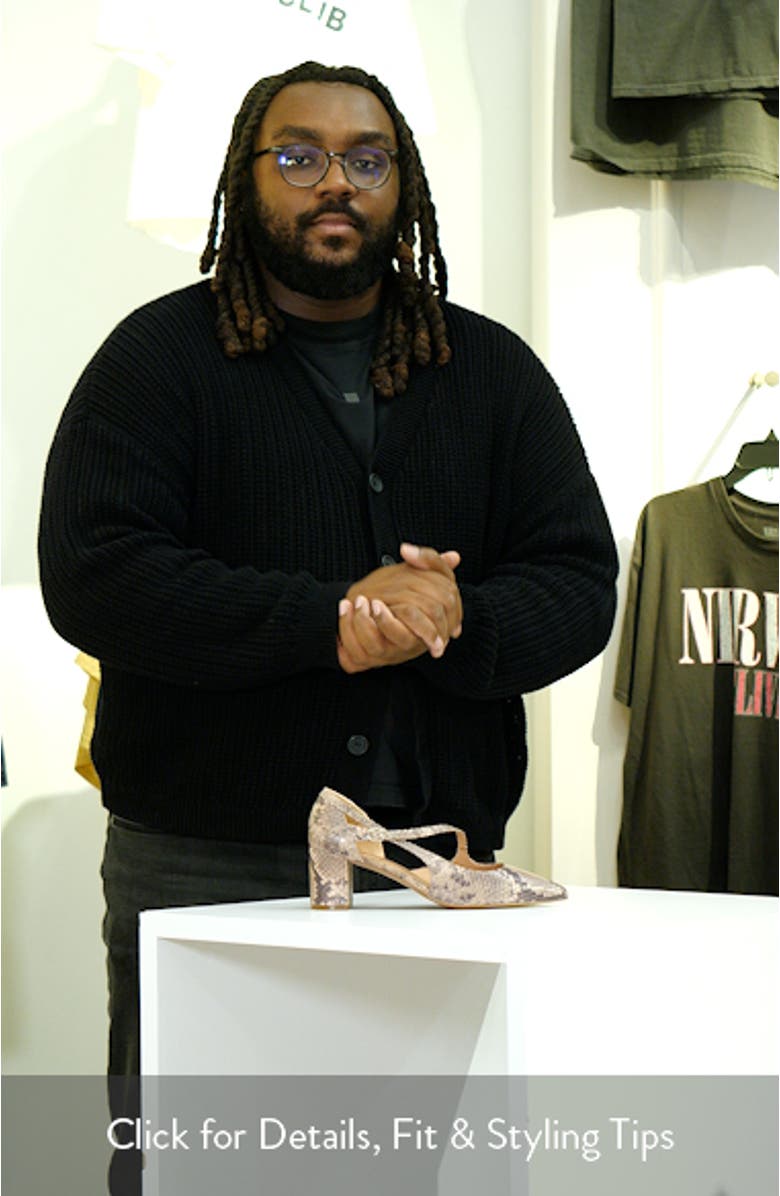 Biondy Pointed Toe Half d'Orsay Pump, sales video thumbnail