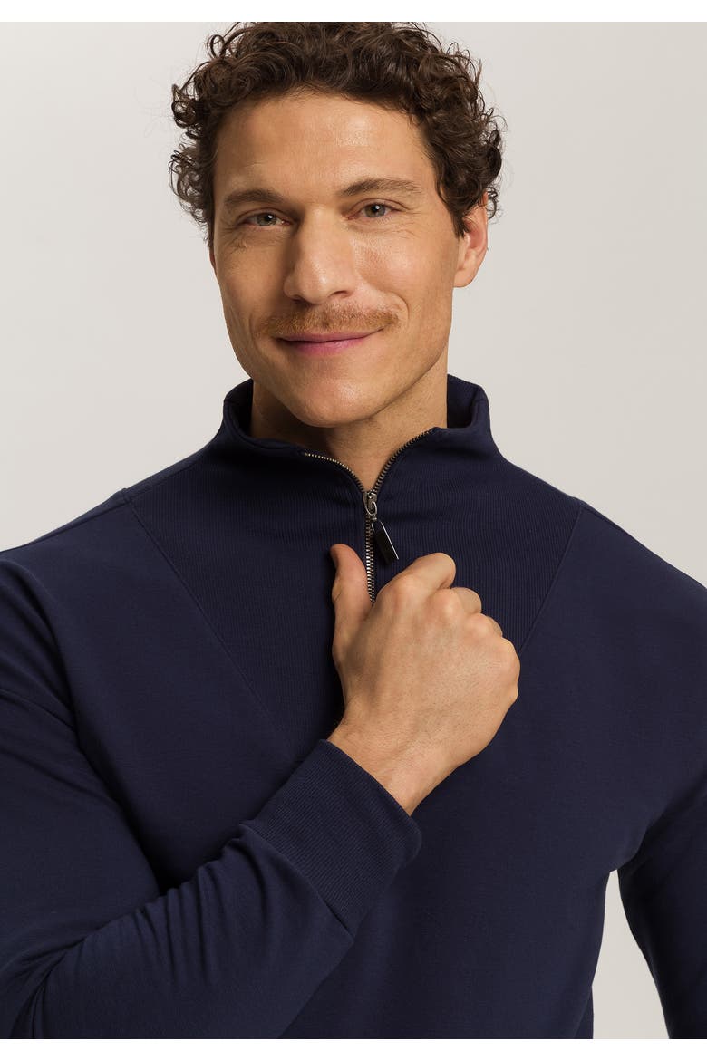 Natural Living Organic Cotton French Terry Sweatshirt, Alternate, color, Deep Navy