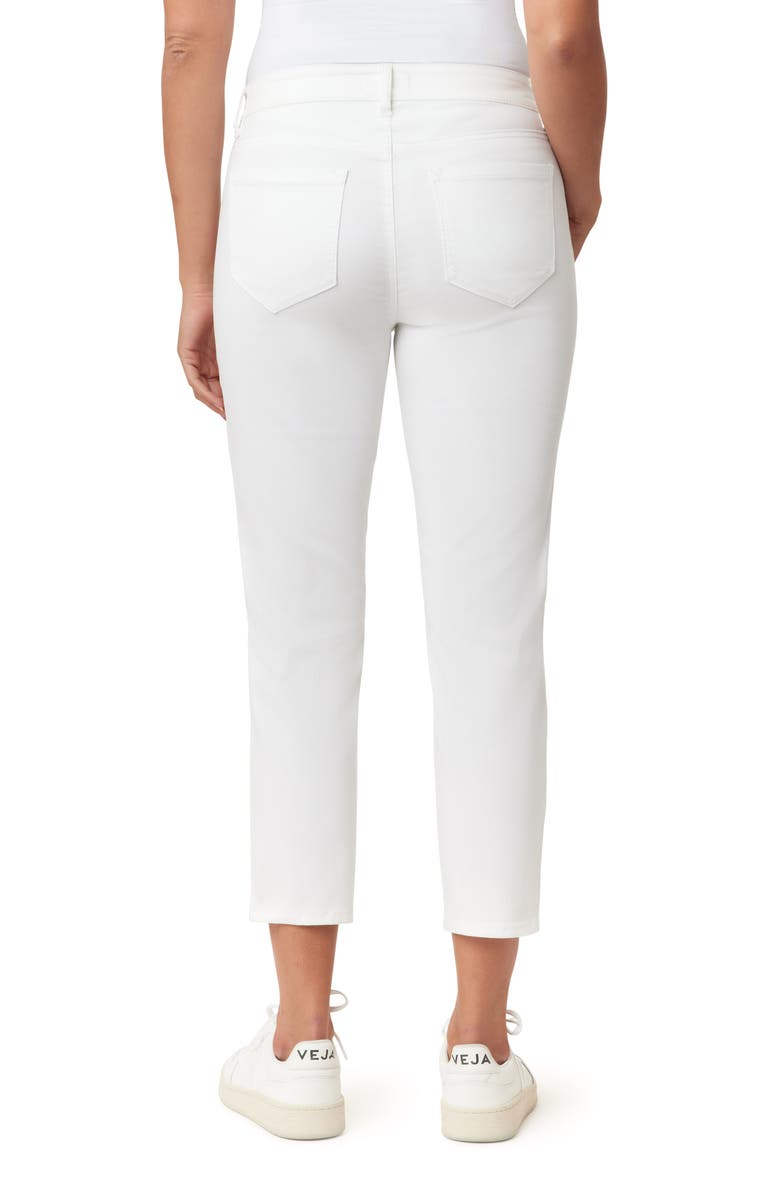 Kensie Belted Skinny Crop Jeans, Alternate, color, Windermere White Floral