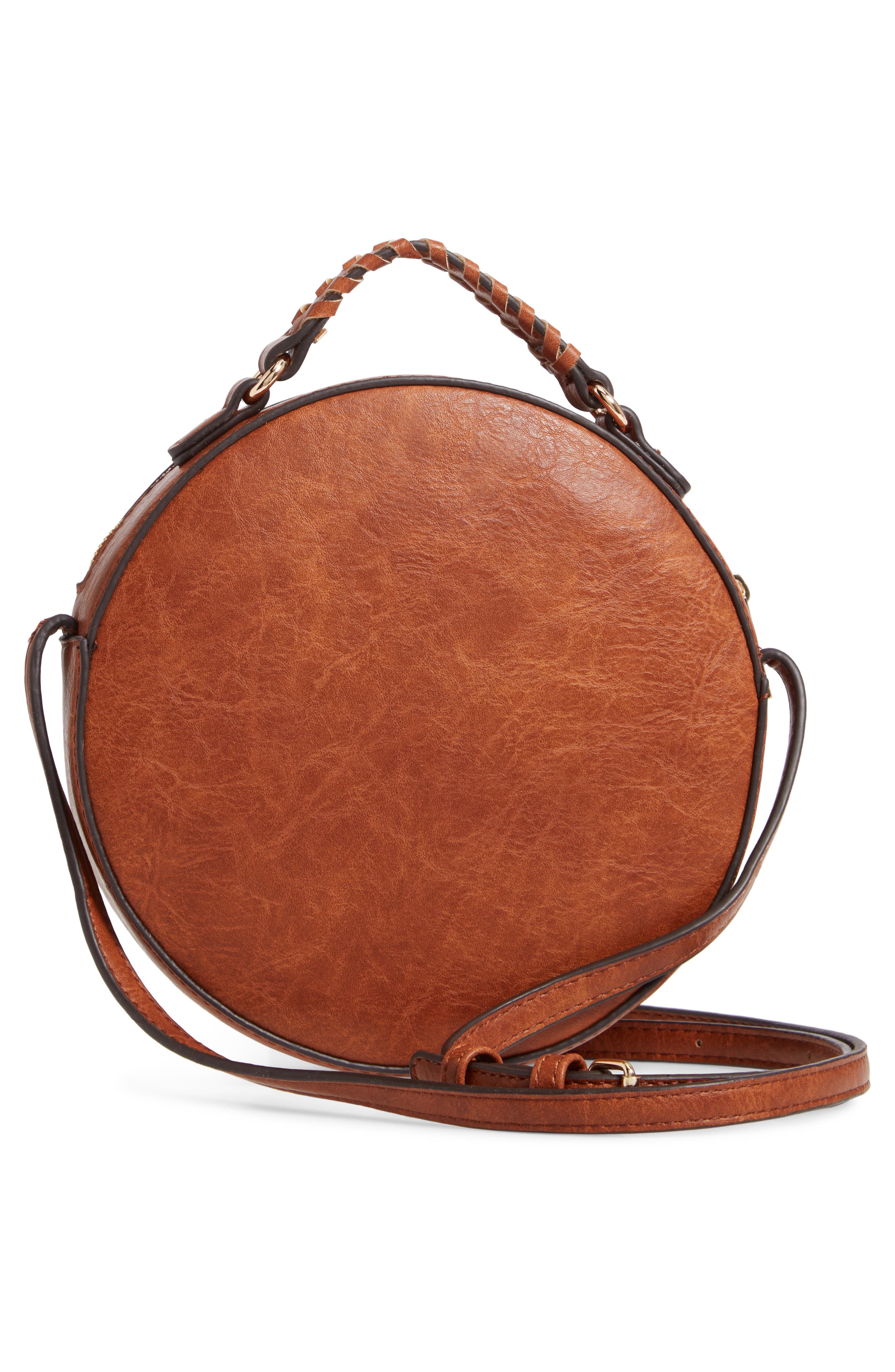 Anora Faux Leather Crossbody Bag, Alternate, color, COGNAC