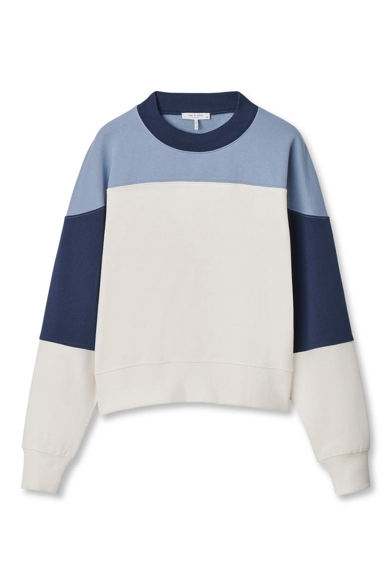 The Everyday Terry Sweatshirt, Alternate, color, BLUE MULTI