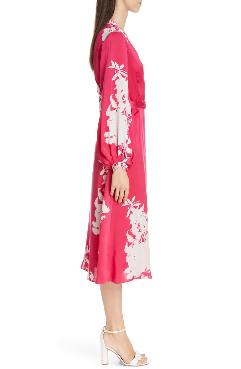 Equipment Andrese Silk Blend Wrap Long Sleeve Dress, Alternate, color, 