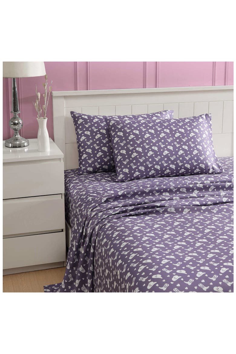 Cowgirl Disco Sheet Set, Alternate, color, PURPLE