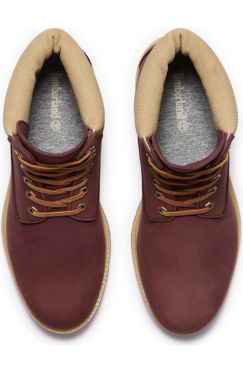 Timberland Premium 6-Inch Waterproof Boot, Alternate, color, Burgundy Nubuck