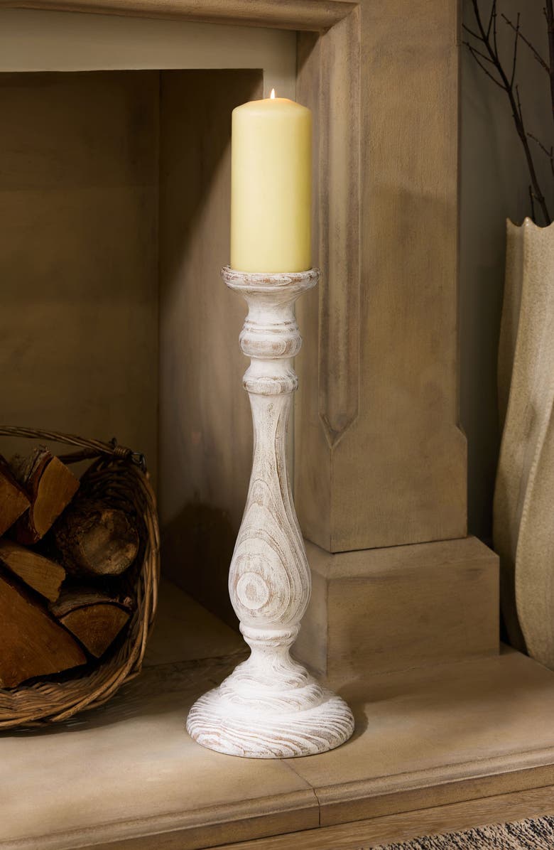 NEXT White Extra Large Pillar Candle Holder, Alternate, color, White