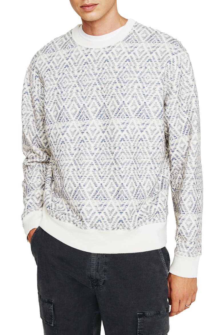 Arc Sweatshirt, Main, color, DIAMOND CHEVRON BLUE MULTI