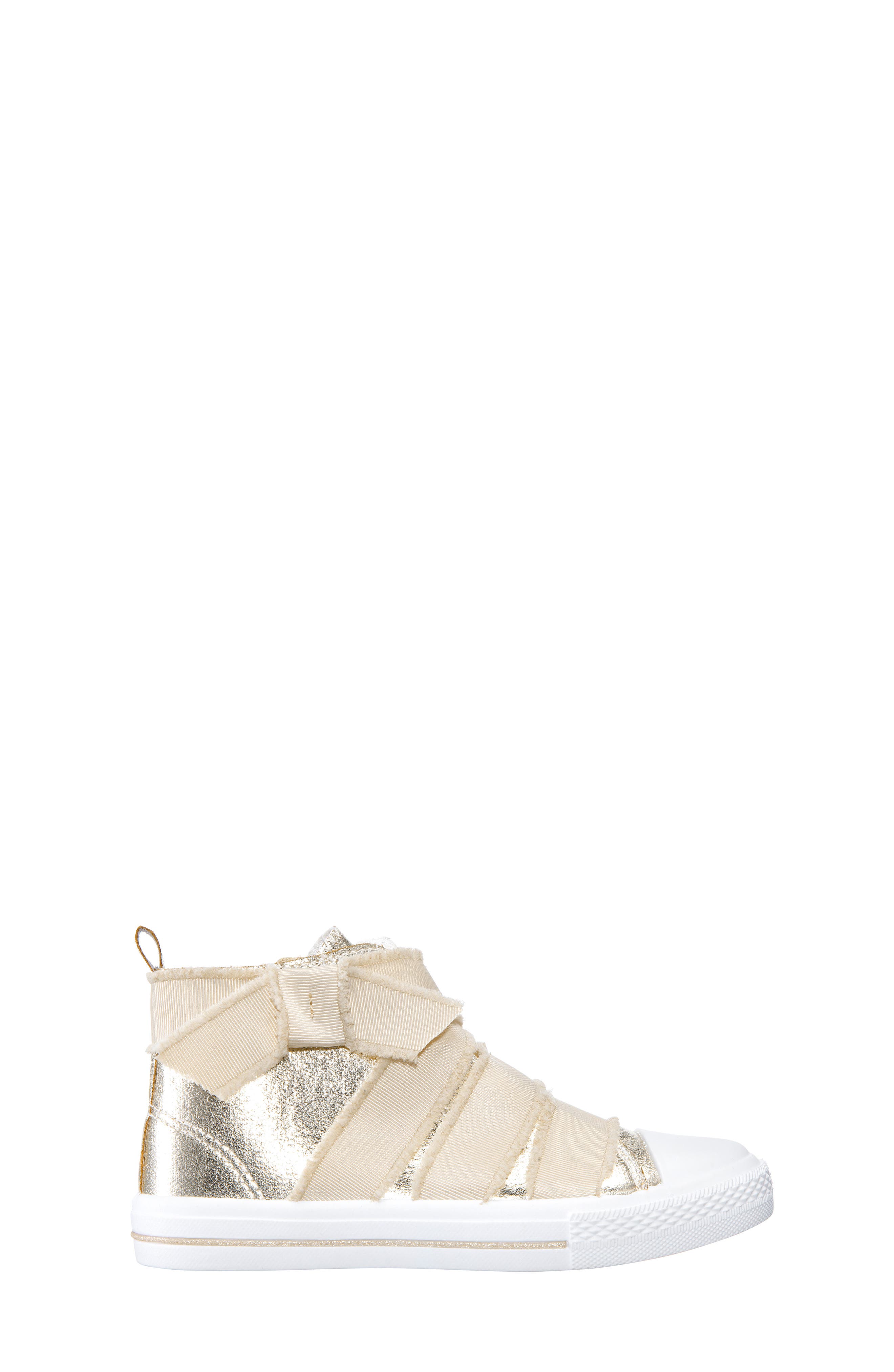 Nina Ellen Metallic High Top Sneaker, Alternate, color, 