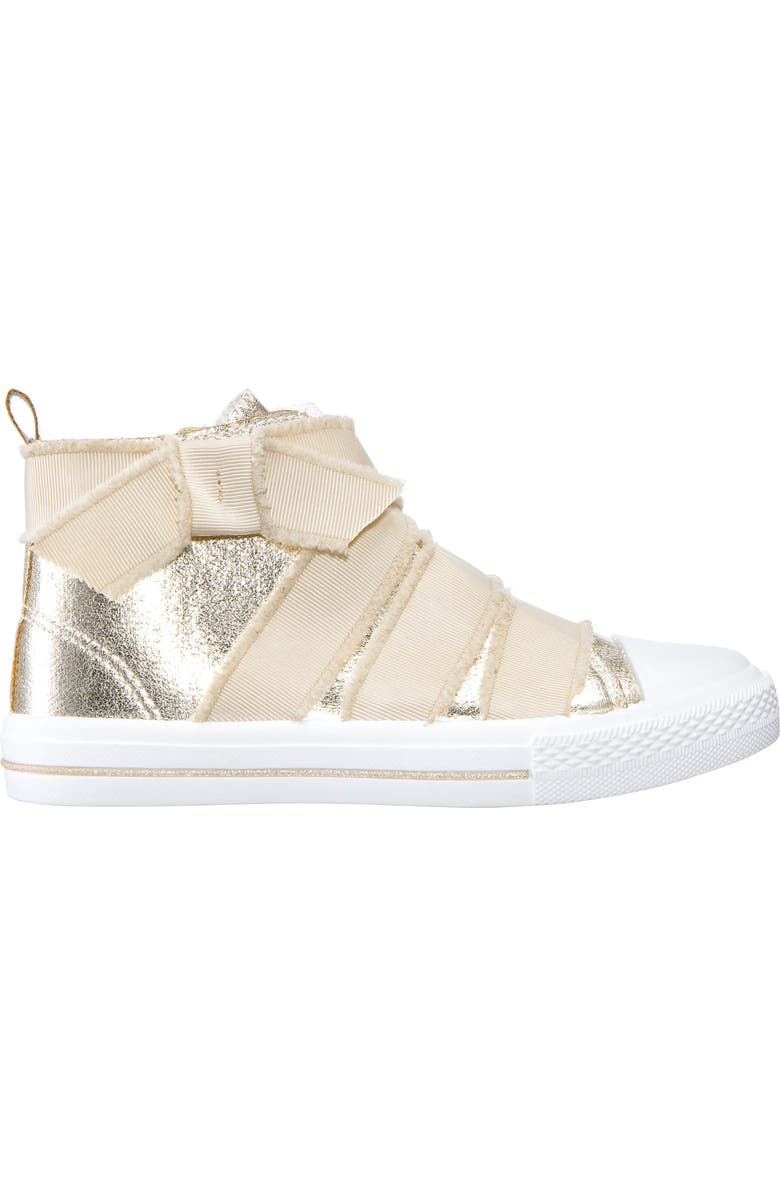 Nina Ellen Metallic High Top Sneaker, Alternate, color,