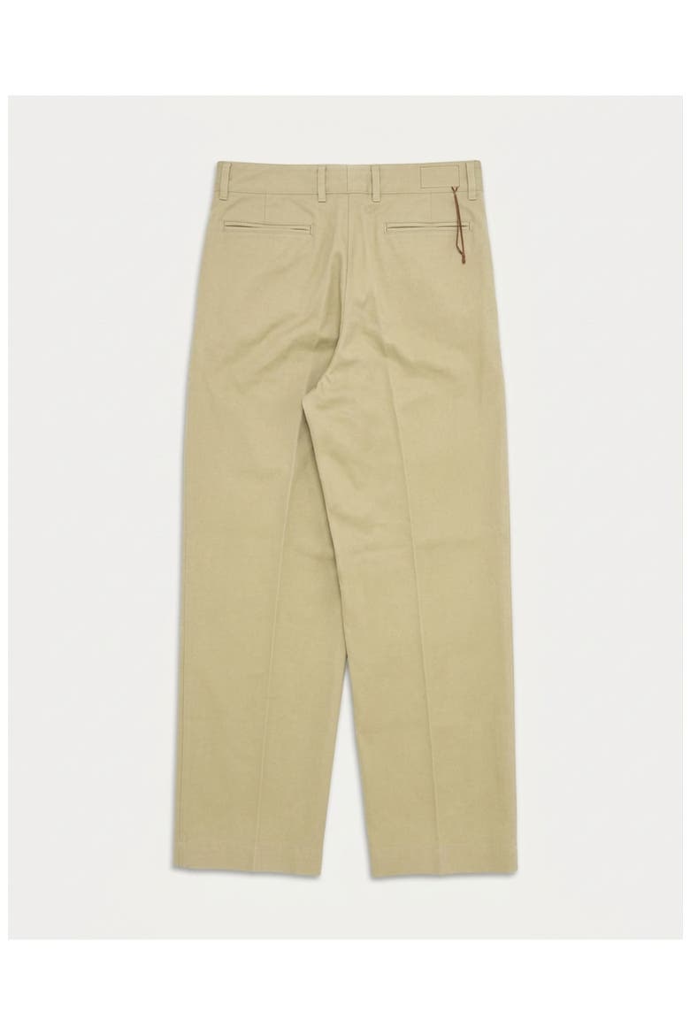 Newyork Pleated Cotton Trousers, Alternate, color, Camel