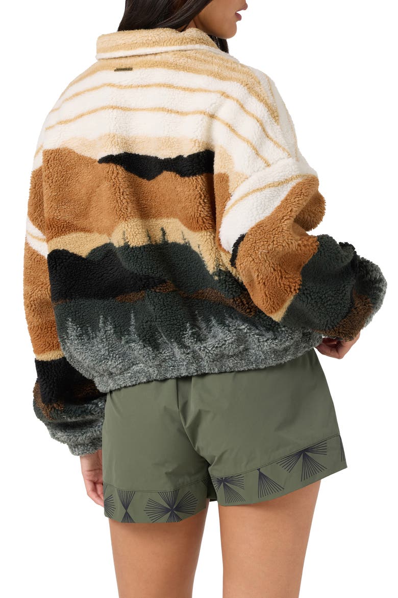 Cordin Jacquard Fleece Jacket, Alternate, color, OFF-WHITE MULTI COLORED