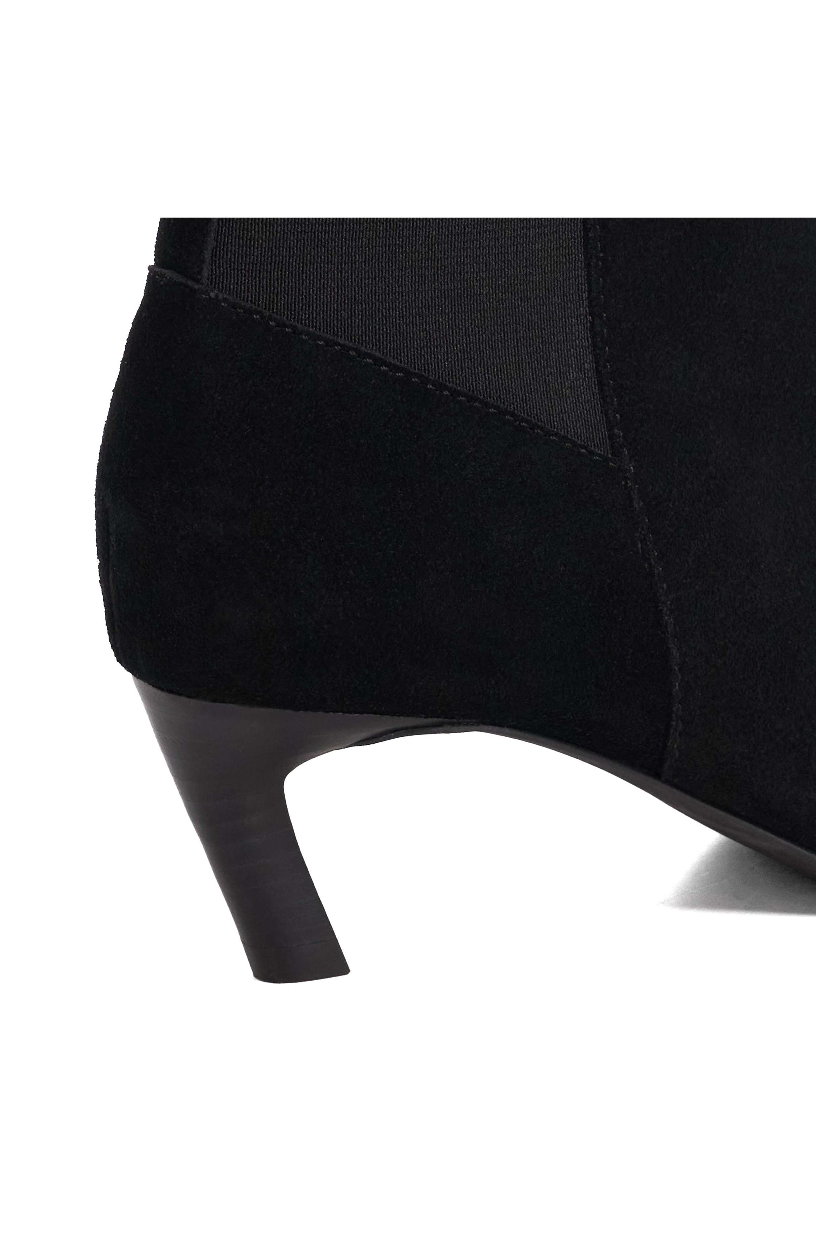 Dune London Orlai Pointed Toe Bootie, Alternate, color, Black