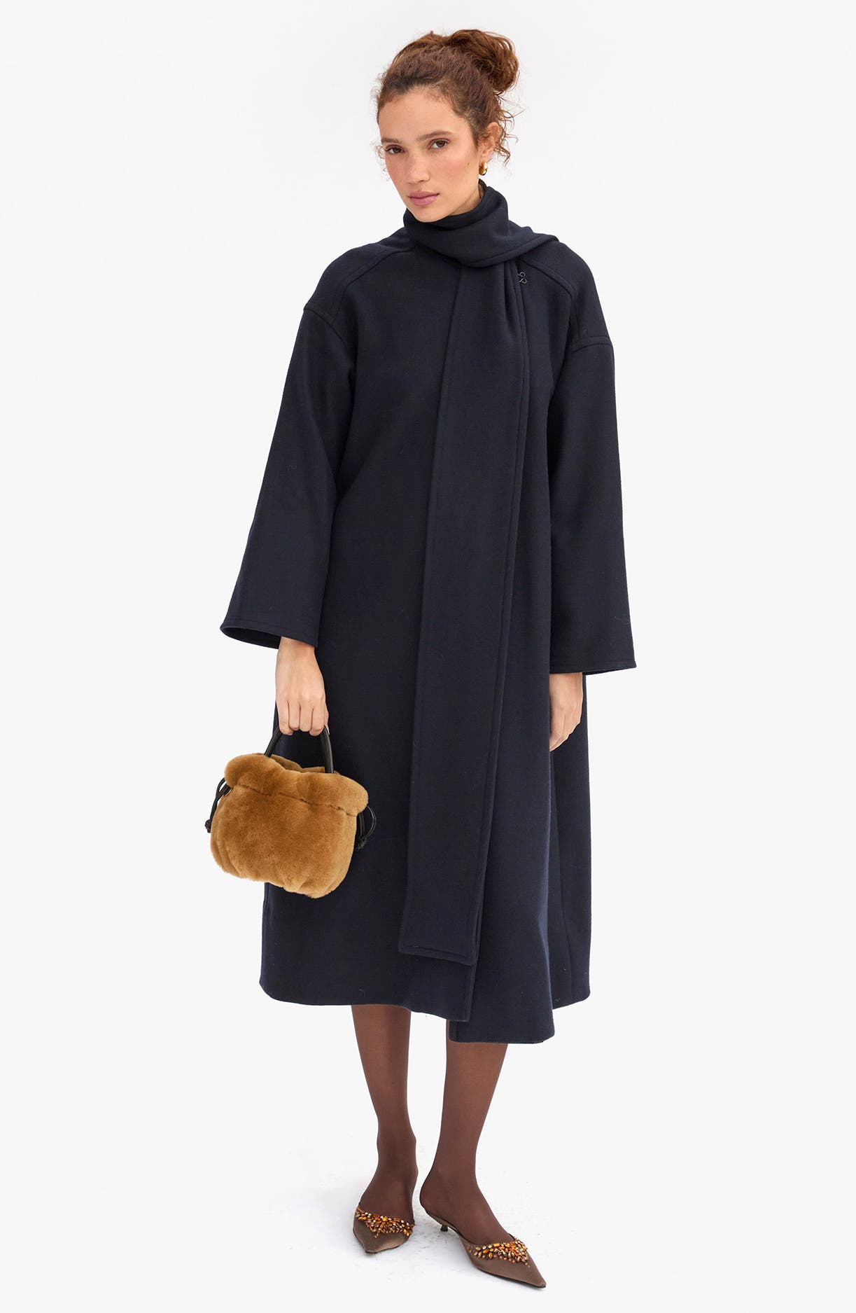 Emma Shearling Top Handle Bag, Alternate, color, TEDDY