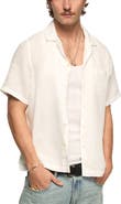 Lucky Brand Notch Collar Short Sleeve Button-Up Shirt