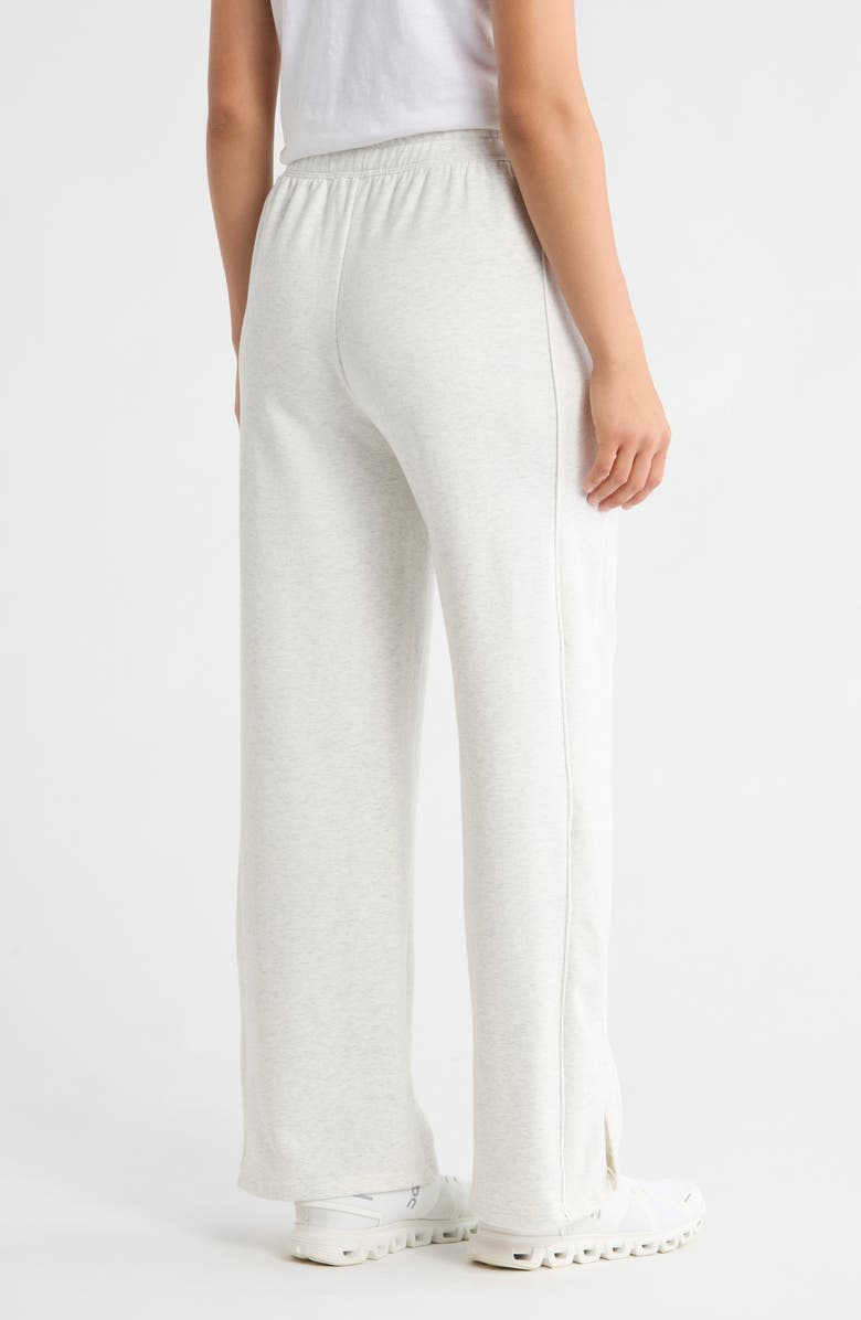 YOGALICIOUS Cloud Plush Finish Line Pants, Alternate, color, Heather Light Grey