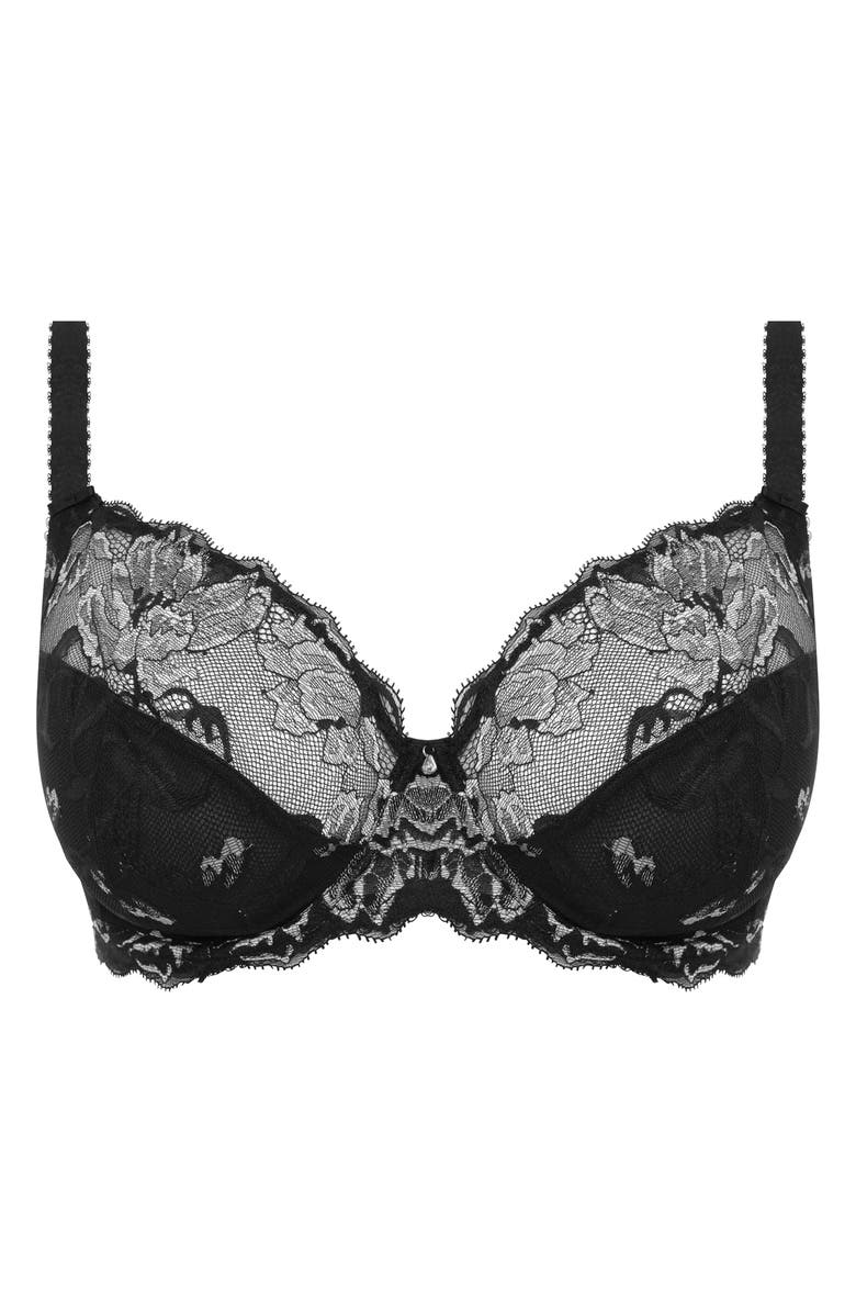 Fantasie Aubree Side Support Underwire Plunge Bra, Alternate, color, Night Sky