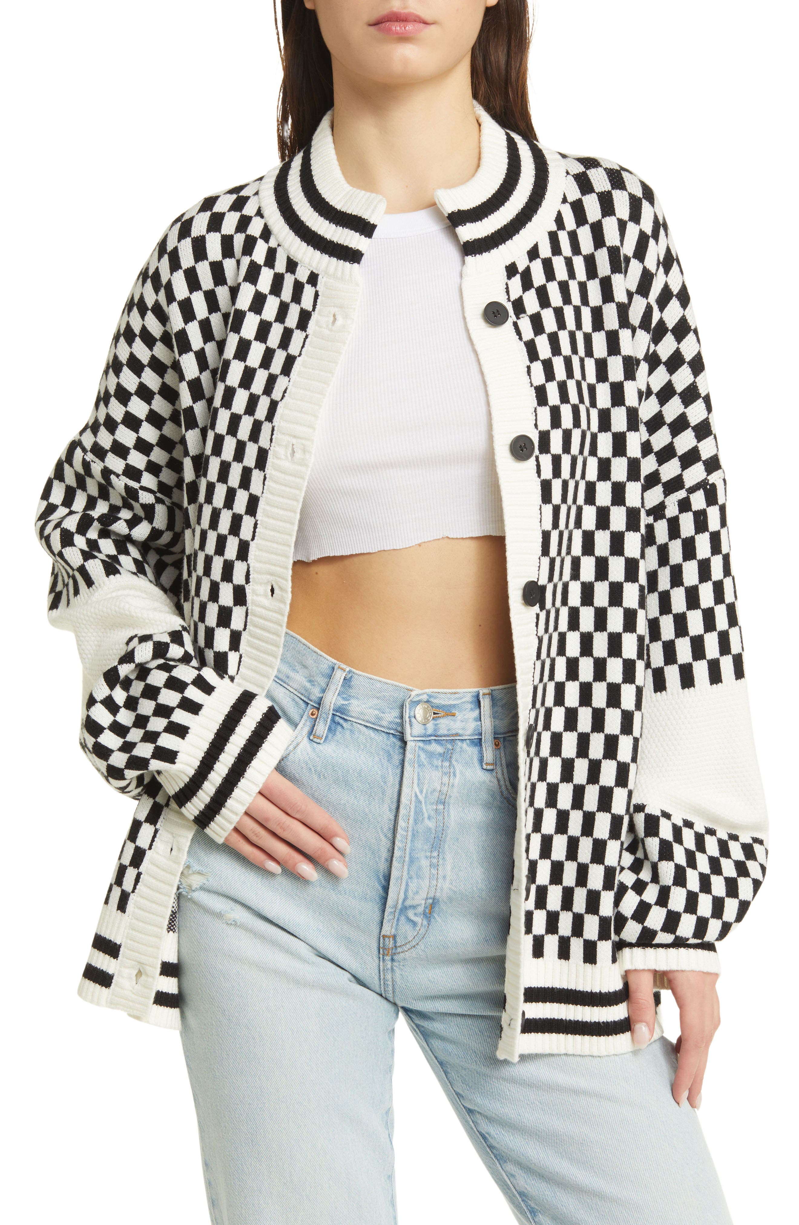 selected BLACK AND WHITE CHECK