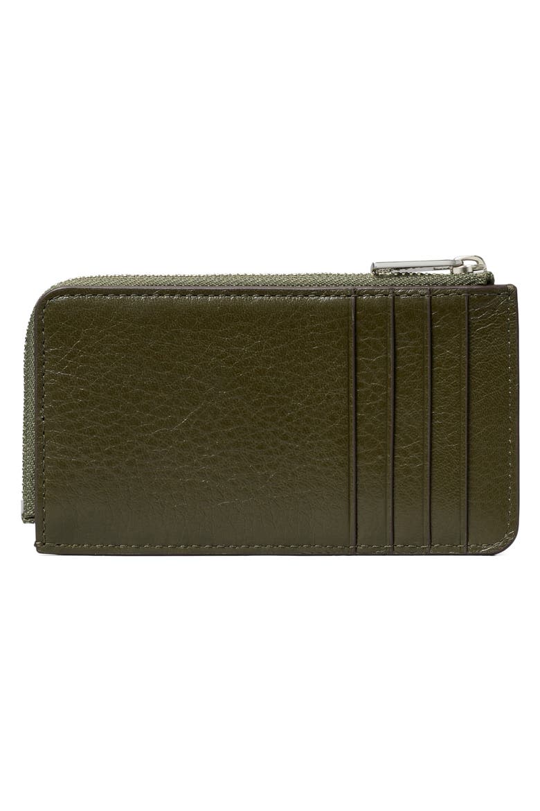 Charlie Quilted Leather Zip Card Case, Alternate, color, LECCIO