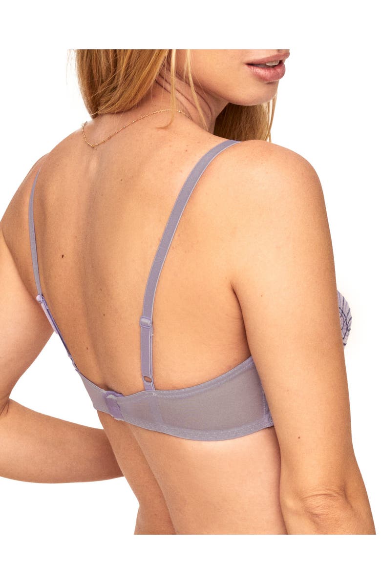 Adore Me Colete Contour Balconette Bra, Alternate, color, Floral Grey