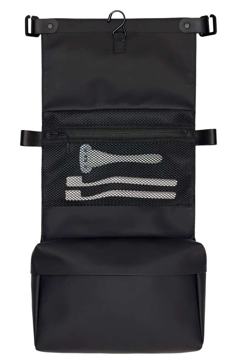 Rains OTG Wash Bag, Alternate, color, Black