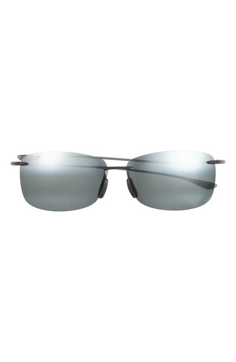 Plumeria 55mm Polarized Rectangular Sunglasses