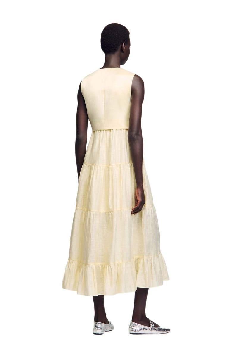 SANDRO Linen maxi dress, Alternate, color,