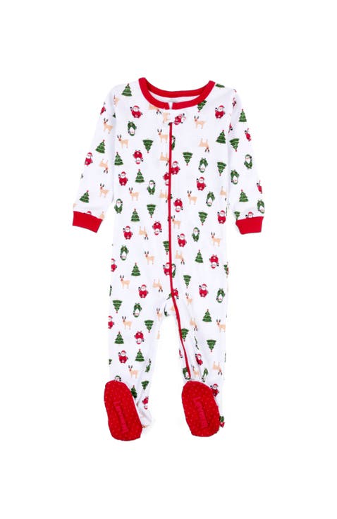 Kids Cotton Footed Printed Pajamas, Animal, Holiday & Fun Prints (Toddler, Little Kid & Big Kid)