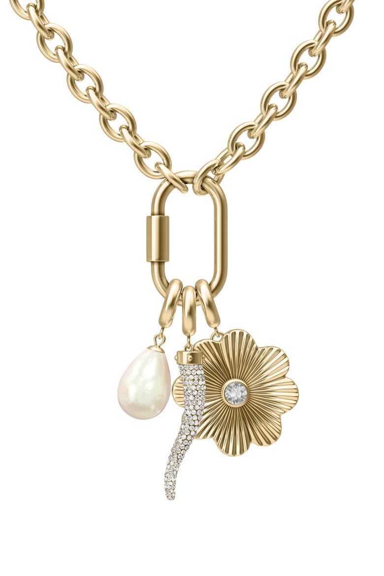 Sutton Charm Pendant Necklace, Main, color, GOLD