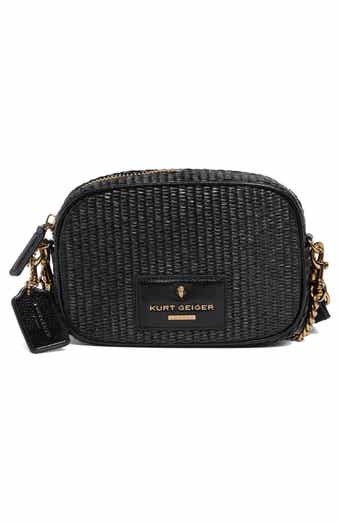Kurt Geiger London Small Chiswick Woven Camera Crossbody Bag