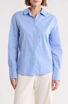 Habitual Stripe Poplin Button-Up Shirt
