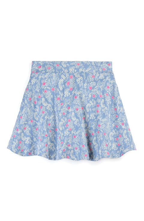 Organic Cotton Girls Pocket Skorts