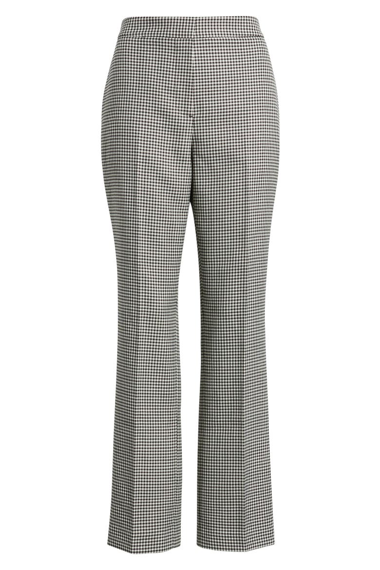The Greta Wool Blend Check Pants, Alternate, color, BLACK AND WHITE CHECK