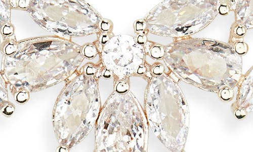 Tasha Cz Cluster Open Circle Earrings In Metallic