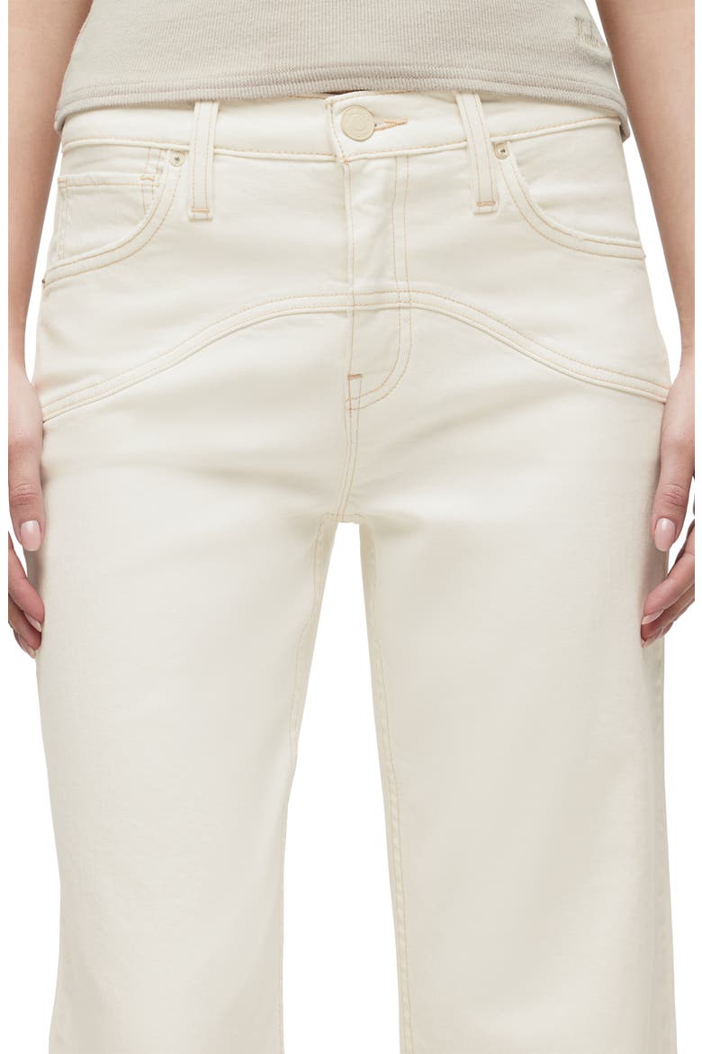 Rosie High Waist Ankle Wide Leg Jeans, Alternate, color, ECRU