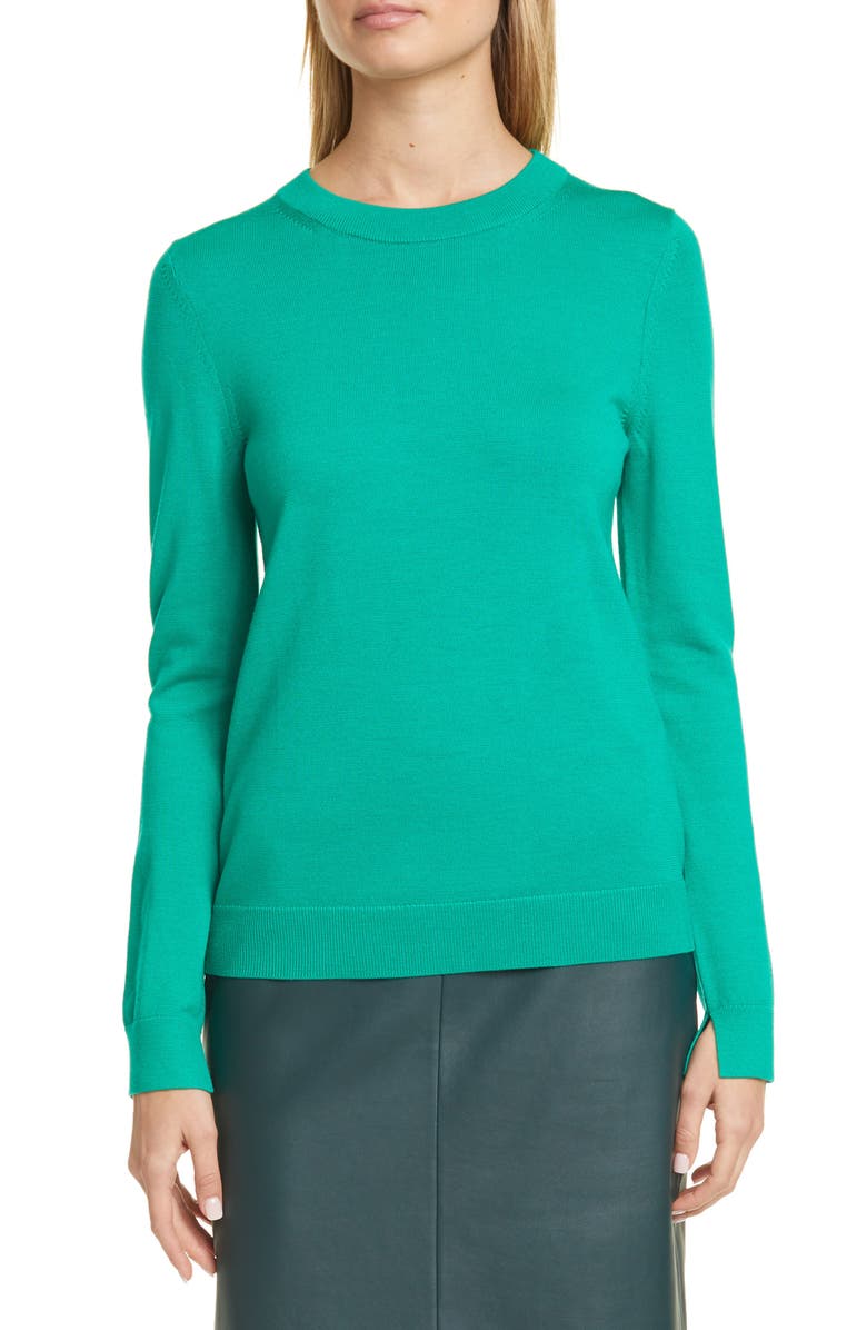 BOSS Fegan Merino Wool Knit Sweater, Main, color, 