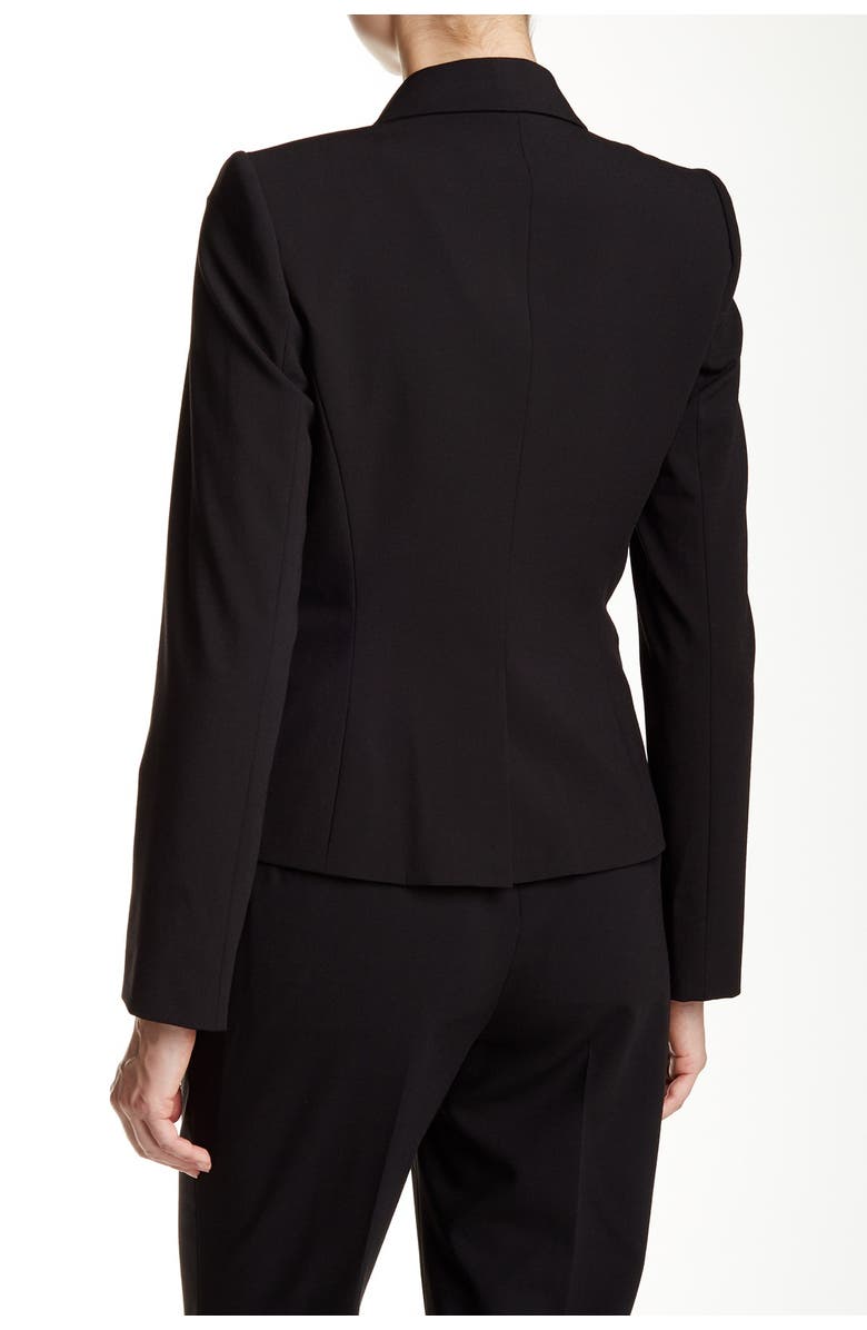 Calvin Klein Two Button Short Jacket, Alternate, color, Black