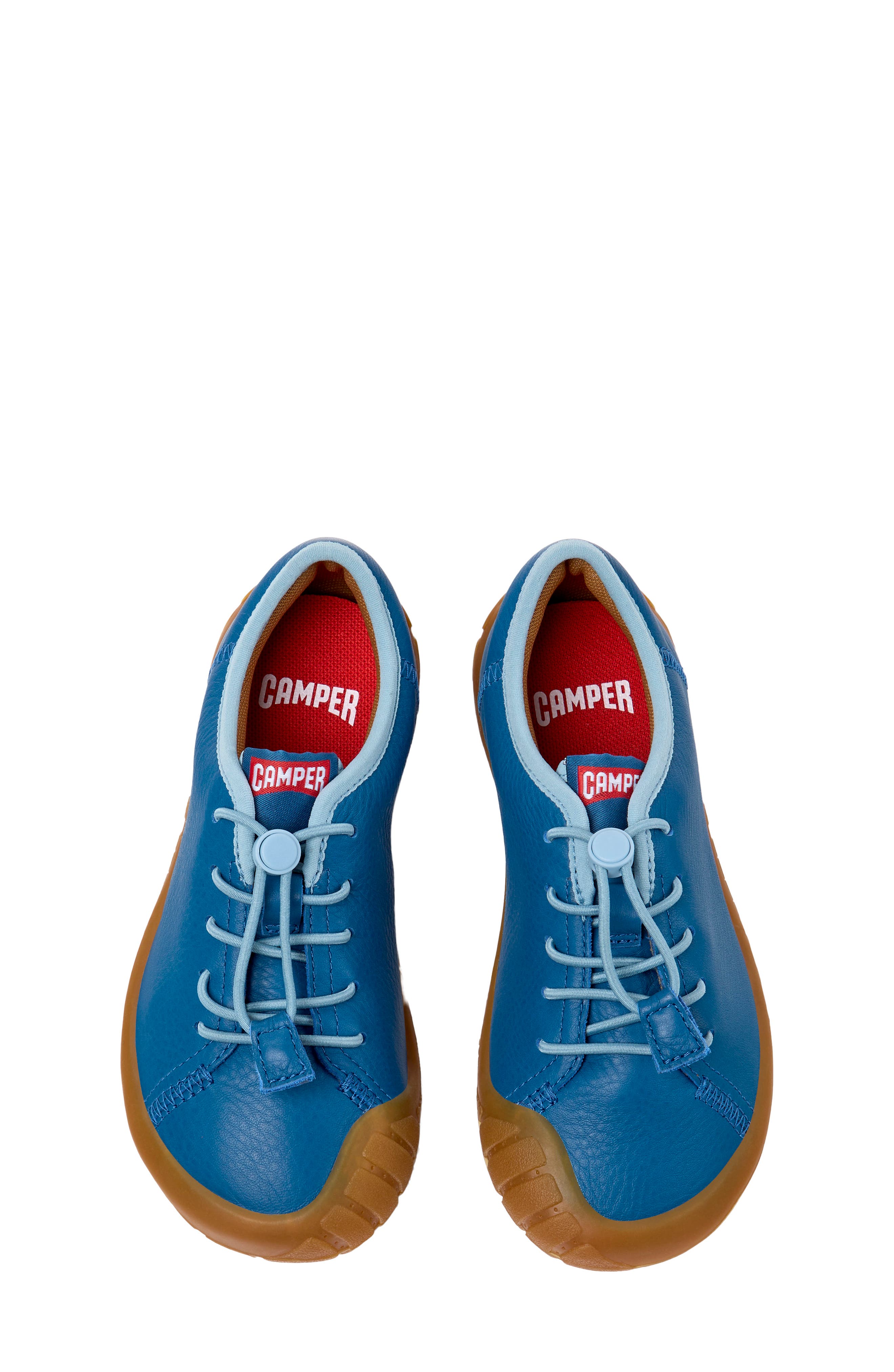 Kids' Peu Path Leather Sneaker, Alternate, color, NAVY